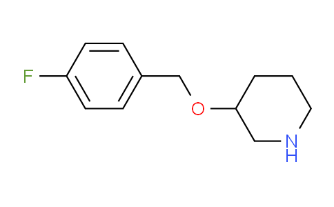 CAS No. 933736-19-7, 3-((4-Fluorobenzyl)oxy)piperidine