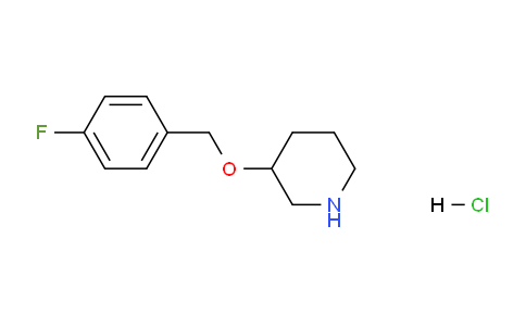 CAS No. 1219980-98-9, 3-((4-Fluorobenzyl)oxy)piperidine hydrochloride
