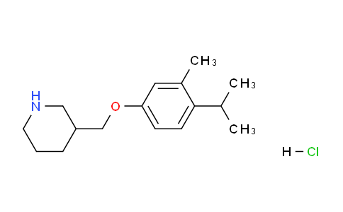 CAS No. 1219976-40-5, 3-((4-Isopropyl-3-methylphenoxy)methyl)piperidine hydrochloride