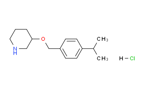 CAS No. 1220033-15-7, 3-((4-Isopropylbenzyl)oxy)piperidine hydrochloride