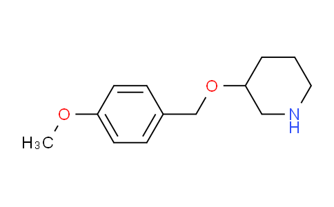 CAS No. 933716-40-6, 3-((4-Methoxybenzyl)oxy)piperidine