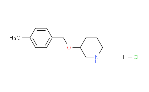 CAS No. 1185301-39-6, 3-((4-Methylbenzyl)oxy)piperidine hydrochloride