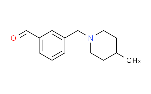 CAS No. 1443323-34-9, 3-((4-Methylpiperidin-1-yl)methyl)benzaldehyde