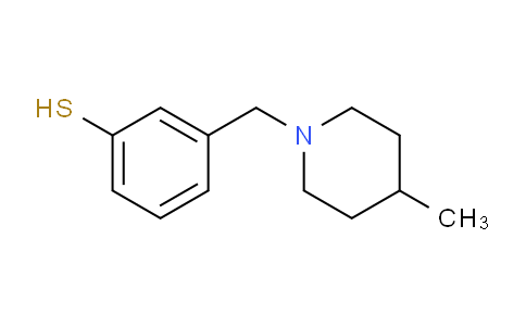 CAS No. 1443336-93-3, 3-((4-Methylpiperidin-1-yl)methyl)benzenethiol