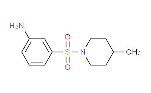 CAS No. 436091-54-2, 3-((4-Methylpiperidin-1-yl)sulfonyl)aniline