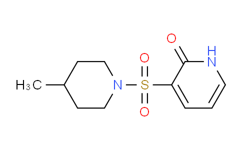 CAS No. 1325306-17-9, 3-((4-Methylpiperidin-1-yl)sulfonyl)pyridin-2(1H)-one