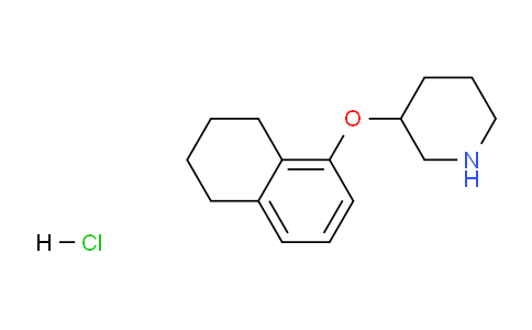CAS No. 1185301-43-2, 3-((5,6,7,8-Tetrahydronaphthalen-1-yl)oxy)piperidine hydrochloride