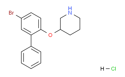 CAS No. 1220030-61-4, 3-((5-Bromo-[1,1'-biphenyl]-2-yl)oxy)piperidine hydrochloride