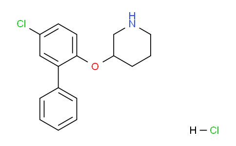 CAS No. 1219972-24-3, 3-((5-Chloro-[1,1'-biphenyl]-2-yl)oxy)piperidine hydrochloride
