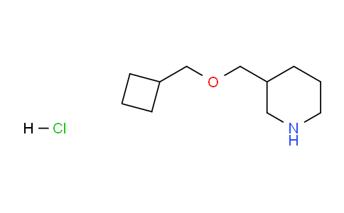 CAS No. 1211505-35-9, 3-((Cyclobutylmethoxy)methyl)piperidine hydrochloride
