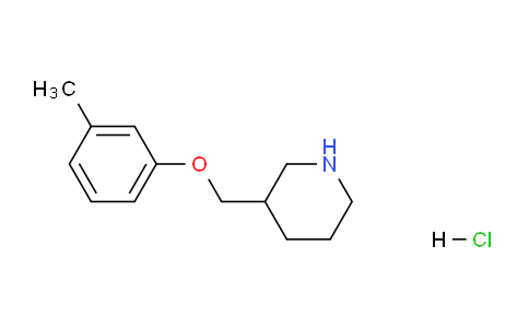 CAS No. 28569-13-3, 3-((m-Tolyloxy)methyl)piperidine hydrochloride