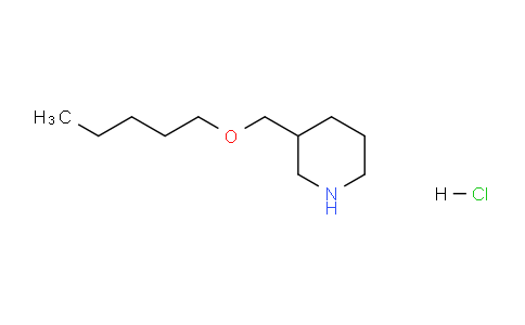 CAS No. 1220036-94-1, 3-((Pentyloxy)methyl)piperidine hydrochloride