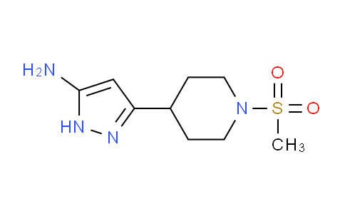 CAS No. 1401222-81-8, 3-(1-(Methylsulfonyl)piperidin-4-yl)-1H-pyrazol-5-amine
