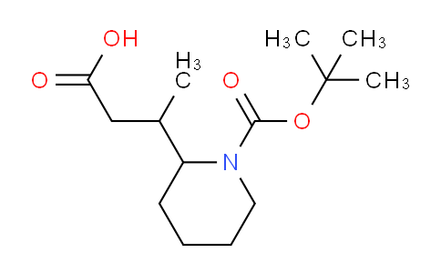 CAS No. 1334491-81-4, 3-(1-(tert-Butoxycarbonyl)piperidin-2-yl)butanoic acid