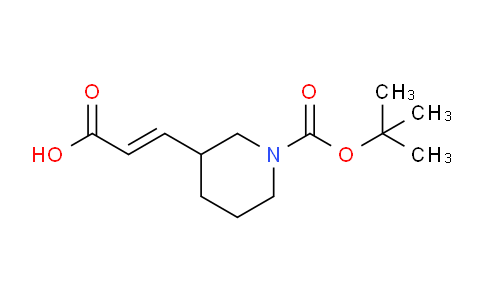 CAS No. 1027512-17-9, 3-(1-(tert-Butoxycarbonyl)piperidin-3-yl)acrylic acid