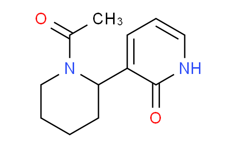 CAS No. 1352482-25-7, 3-(1-Acetylpiperidin-2-yl)pyridin-2(1H)-one