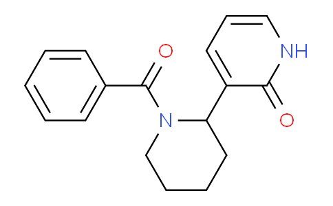 CAS No. 1352500-58-3, 3-(1-Benzoylpiperidin-2-yl)pyridin-2(1H)-one
