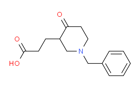CAS No. 1134331-45-5, 3-(1-Benzyl-4-oxopiperidin-3-yl)propanoic acid