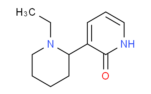 CAS No. 1352525-74-6, 3-(1-Ethylpiperidin-2-yl)pyridin-2(1H)-one