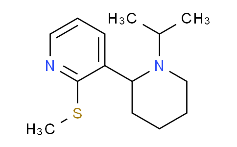 CAS No. 1352507-47-1, 3-(1-Isopropylpiperidin-2-yl)-2-(methylthio)pyridine