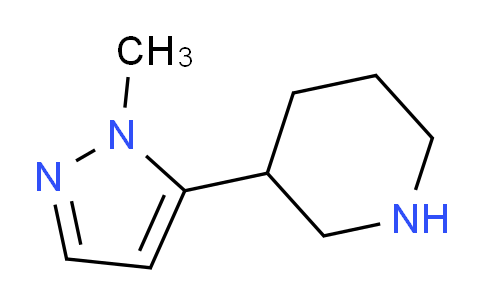 CAS No. 1251925-05-9, 3-(1-Methyl-1H-pyrazol-5-yl)piperidine