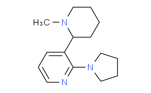 MC636641 | 1352491-36-1 | 3-(1-Methylpiperidin-2-yl)-2-(pyrrolidin-1-yl)pyridine