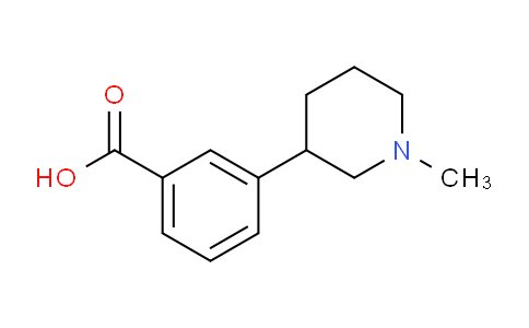 CAS No. 1170945-91-1, 3-(1-Methylpiperidin-3-yl)benzoic acid