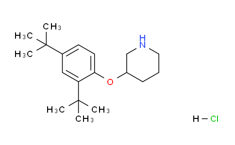 CAS No. 1220032-75-6, 3-(2,4-Di-tert-butylphenoxy)piperidine hydrochloride