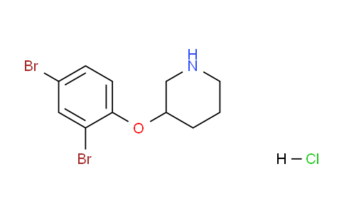 CAS No. 1220033-31-7, 3-(2,4-Dibromophenoxy)piperidine hydrochloride
