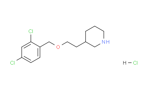 CAS No. 1220036-73-6, 3-(2-((2,4-Dichlorobenzyl)oxy)ethyl)piperidine hydrochloride