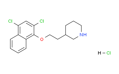 CAS No. 1219948-91-0, 3-(2-((2,4-Dichloronaphthalen-1-yl)oxy)ethyl)piperidine hydrochloride