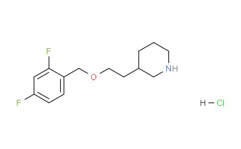 CAS No. 1220032-47-2, 3-(2-((2,4-Difluorobenzyl)oxy)ethyl)piperidine hydrochloride