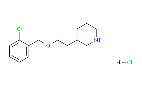 CAS No. 1220018-64-3, 3-(2-((2-Chlorobenzyl)oxy)ethyl)piperidine hydrochloride
