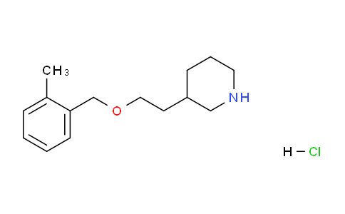 CAS No. 1220028-99-8, 3-(2-((2-Methylbenzyl)oxy)ethyl)piperidine hydrochloride