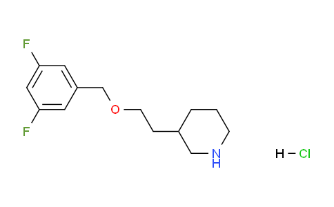 CAS No. 1219976-62-1, 3-(2-((3,5-Difluorobenzyl)oxy)ethyl)piperidine hydrochloride