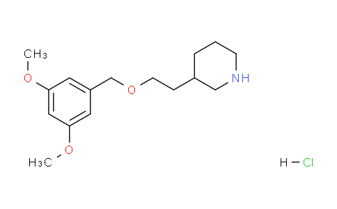 CAS No. 1220038-96-9, 3-(2-((3,5-Dimethoxybenzyl)oxy)ethyl)piperidine hydrochloride