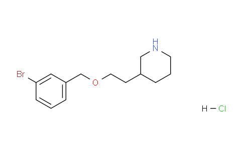 CAS No. 1220032-43-8, 3-(2-((3-Bromobenzyl)oxy)ethyl)piperidine hydrochloride