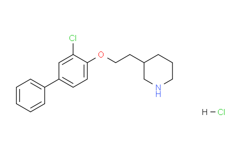 CAS No. 1220016-61-4, 3-(2-((3-Chloro-[1,1'-biphenyl]-4-yl)oxy)ethyl)piperidine hydrochloride