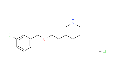 CAS No. 1219980-56-9, 3-(2-((3-Chlorobenzyl)oxy)ethyl)piperidine hydrochloride