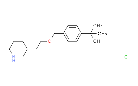 CAS No. 1220017-92-4, 3-(2-((4-(tert-Butyl)benzyl)oxy)ethyl)piperidine hydrochloride