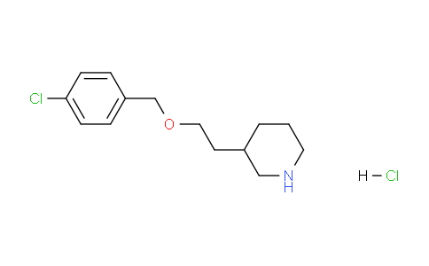 CAS No. 1220017-86-6, 3-(2-((4-Chlorobenzyl)oxy)ethyl)piperidine hydrochloride
