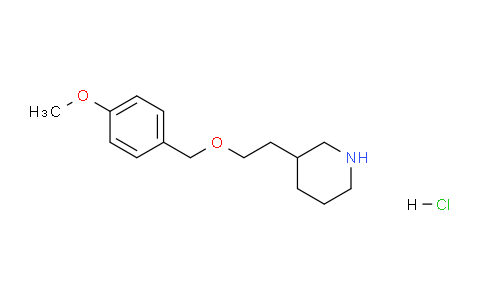CAS No. 1219976-46-1, 3-(2-((4-Methoxybenzyl)oxy)ethyl)piperidine hydrochloride