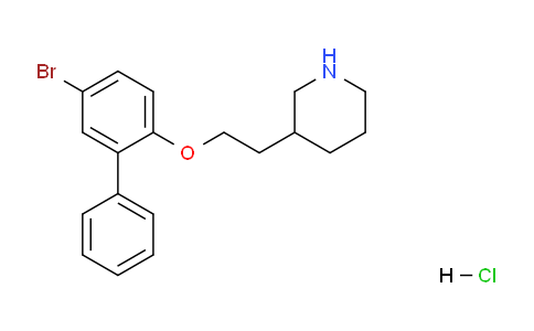 CAS No. 1219967-24-4, 3-(2-((5-Bromo-[1,1'-biphenyl]-2-yl)oxy)ethyl)piperidine hydrochloride