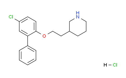 CAS No. 1219964-26-7, 3-(2-((5-Chloro-[1,1'-biphenyl]-2-yl)oxy)ethyl)piperidine hydrochloride