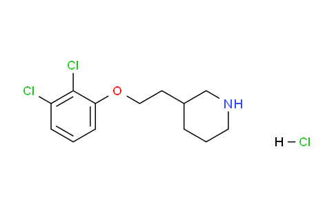CAS No. 1219972-51-6, 3-(2-(2,3-Dichlorophenoxy)ethyl)piperidine hydrochloride
