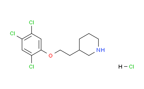 CAS No. 1219949-22-0, 3-(2-(2,4,5-Trichlorophenoxy)ethyl)piperidine hydrochloride