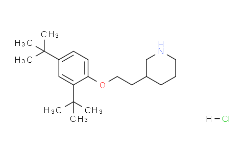CAS No. 1220016-26-1, 3-(2-(2,4-Di-tert-butylphenoxy)ethyl)piperidine hydrochloride