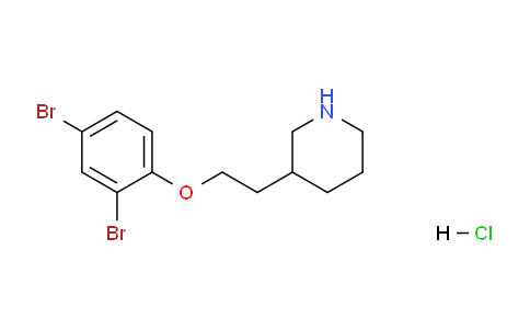 CAS No. 1219957-61-5, 3-(2-(2,4-Dibromophenoxy)ethyl)piperidine hydrochloride