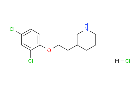 CAS No. 1219981-21-1, 3-(2-(2,4-Dichlorophenoxy)ethyl)piperidine hydrochloride