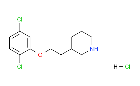 CAS No. 1220036-98-5, 3-(2-(2,5-Dichlorophenoxy)ethyl)piperidine hydrochloride